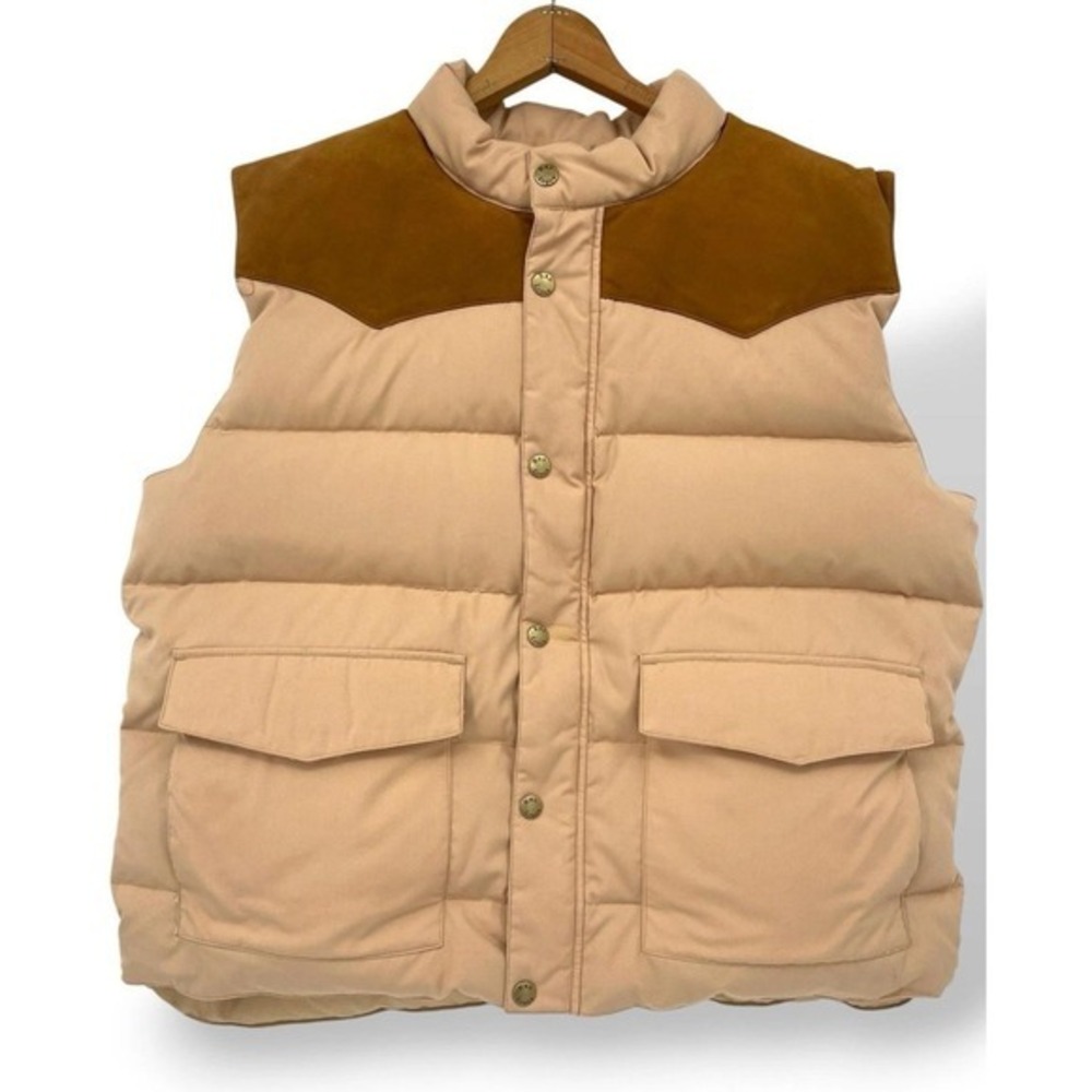 Red Lodge Trading Co. Down Feather Mens Large Puffer Vest Western 90s Workwear